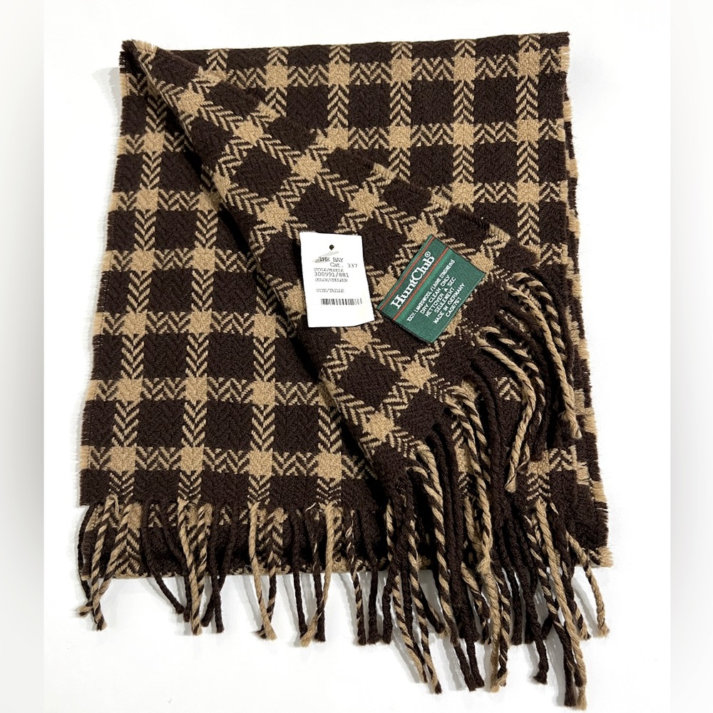 NWT HuntClub Wool Scarf made in germany